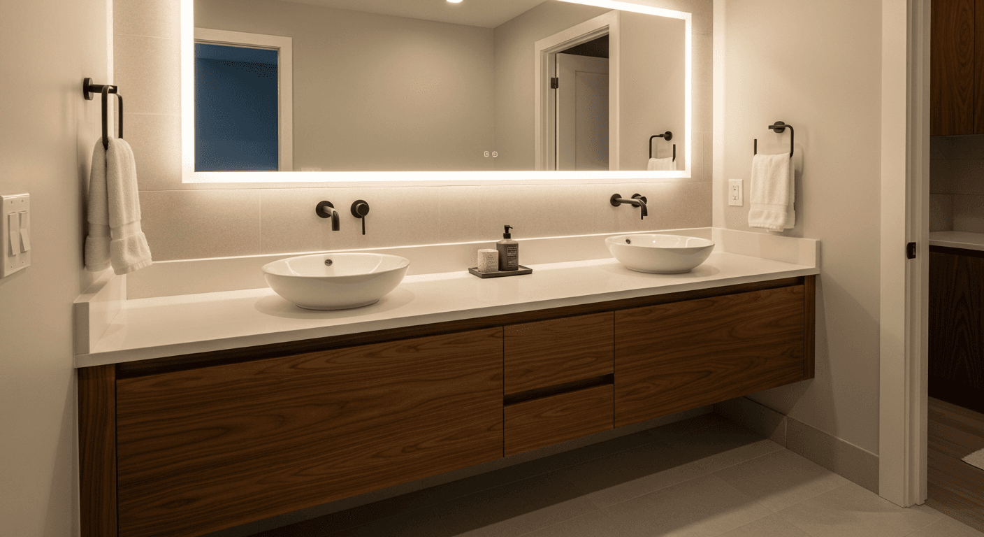 Vanity Install project by Showerly in Apex, NC