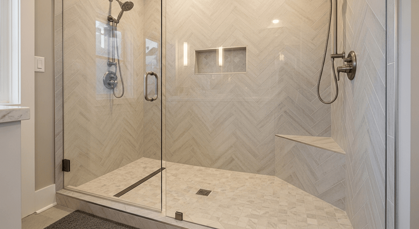 Walk-In Shower project by Showerly in Cary, NC