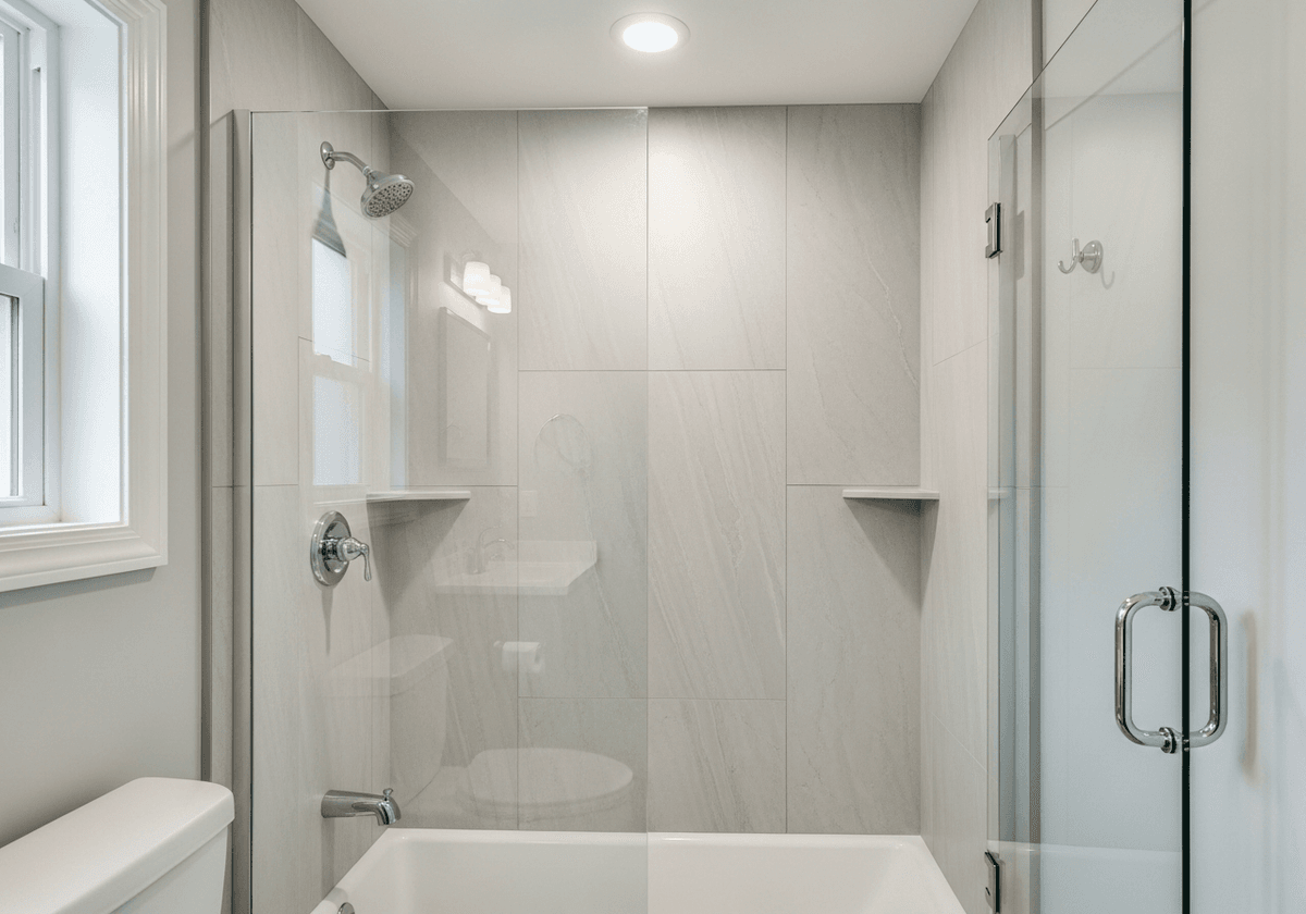 Smart Start bathroom panel system installation